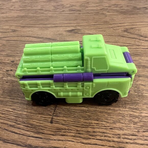 2019 Auby Toy Green Plastic Flip Truck Transformer Vehicle - Picture 2 of 5